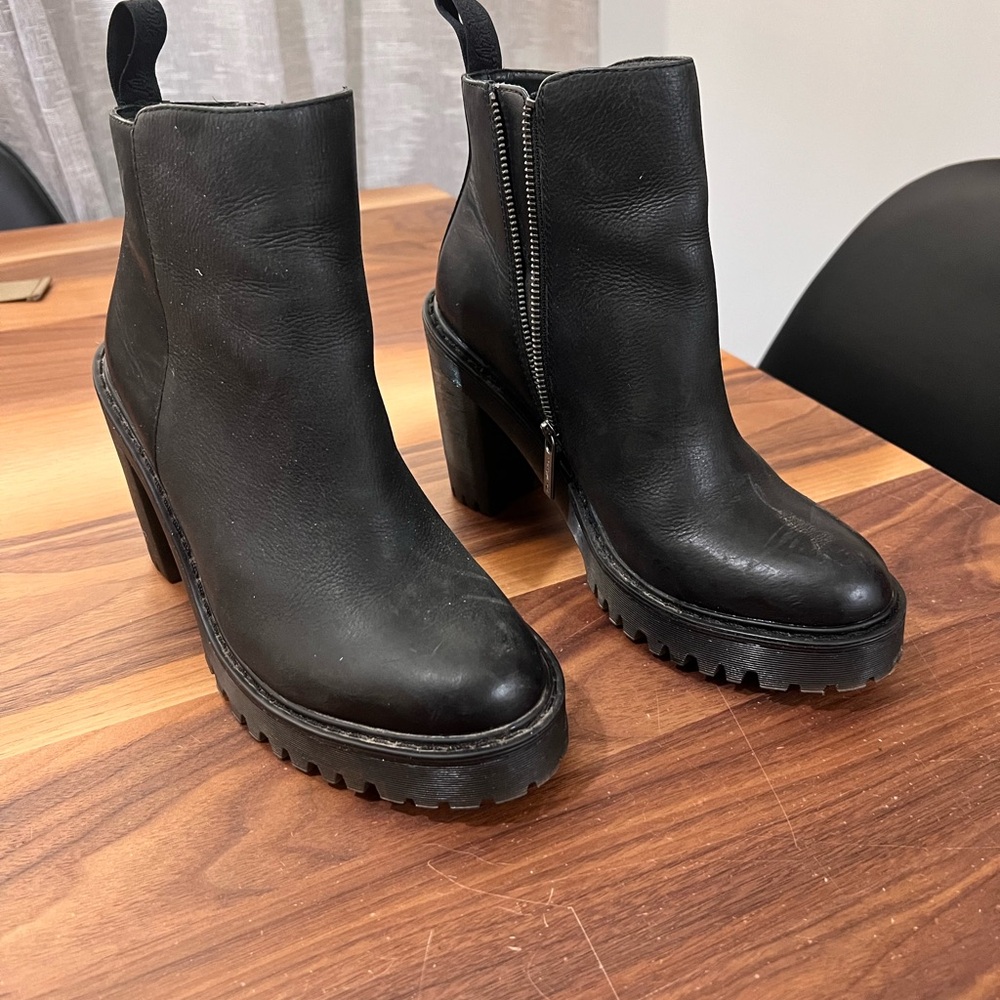 Dr. Martens Black Heeled Boots